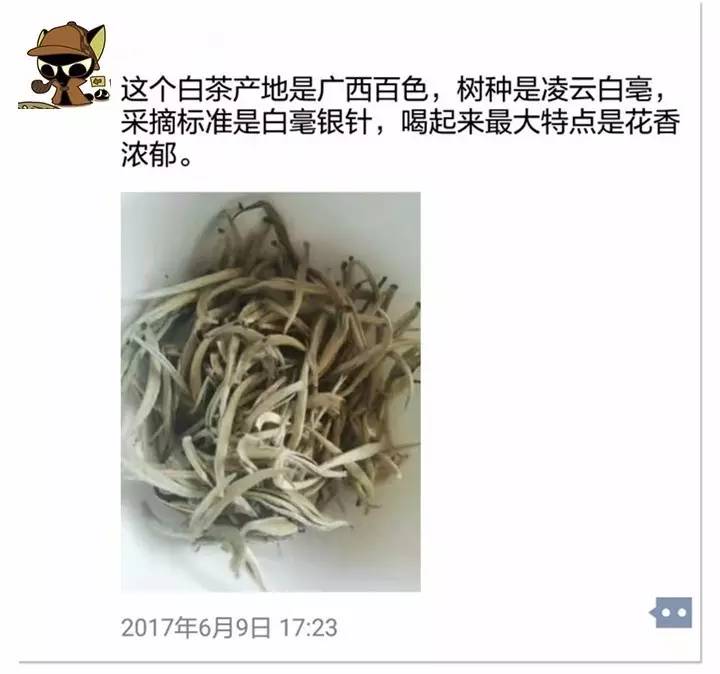 白牙奇兰算白茶不