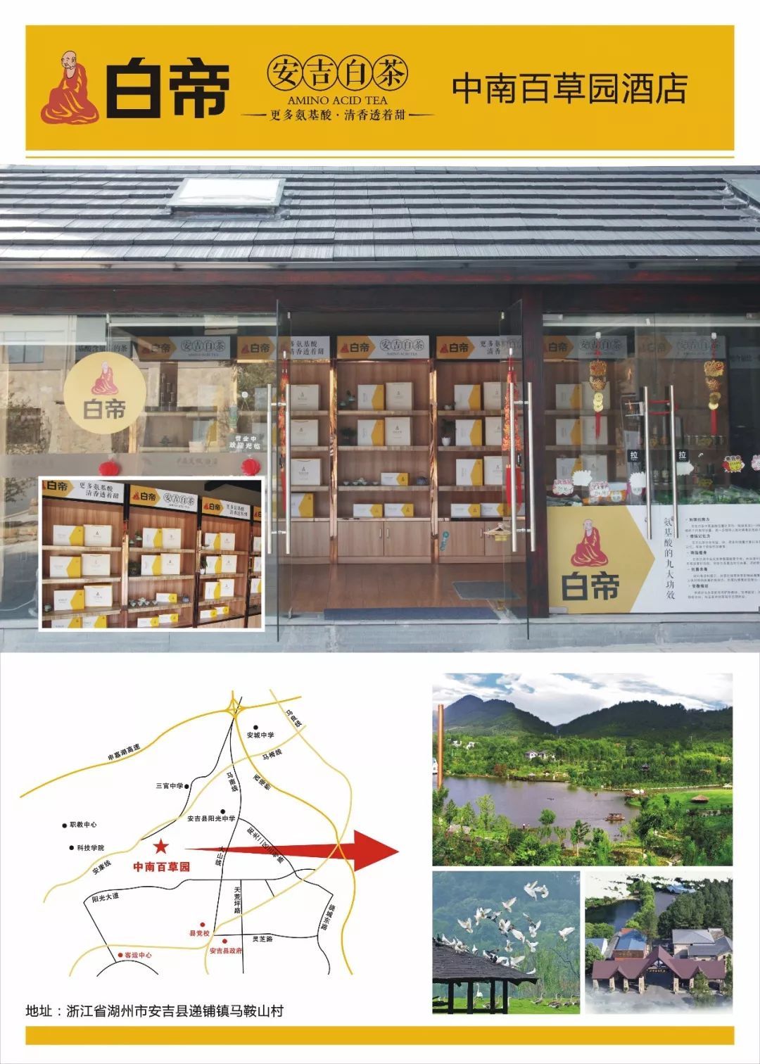 安吉白茶门店图片、长沙电话及店铺