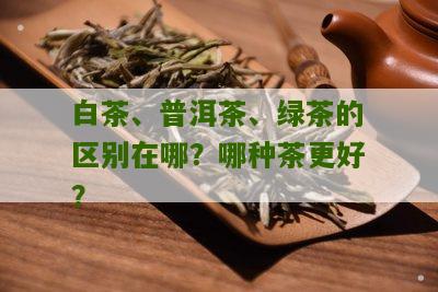 白茶、普洱茶、绿茶的区别在哪？哪种茶更好？