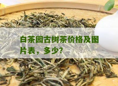 白茶园古树茶价格及图片表，多少？