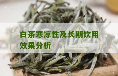 白茶寒凉性及长期饮用效果分析