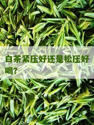 白茶紧压好还是松压好喝？