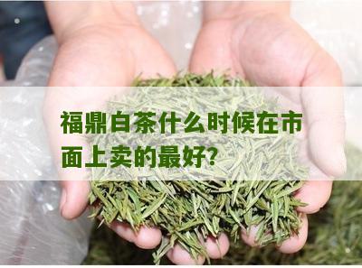 福鼎白茶什么时候在市面上卖的最好？