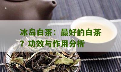 冰岛白茶：最好的白茶？功效与作用分析