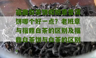 福鼎白茶饼和班章普洱饼哪个好一点？老班章与福鼎白茶的区别及福鼎白茶饼与白茶的区别。