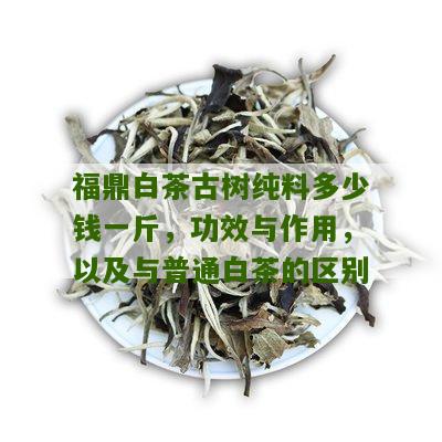 福鼎白茶古树纯料多少钱一斤，功效与作用，以及与普通白茶的区别