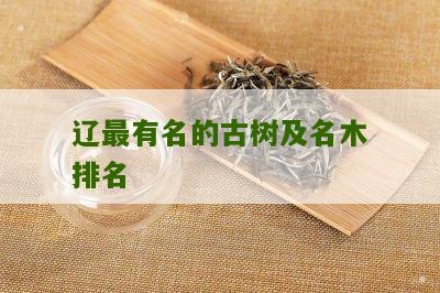 辽最有名的古树及名木排名