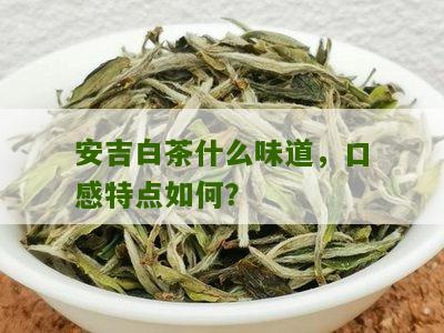 安吉白茶什么味道，口感特点如何？