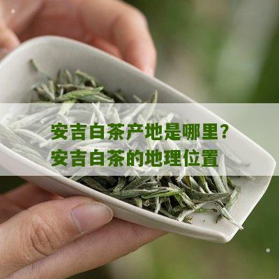 安吉白茶产地是哪里？安吉白茶的地理位置