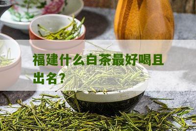 福建什么白茶最好喝且出名？