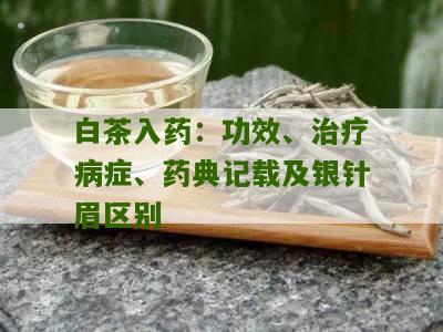 白茶入药：功效、治疗病症、药典记载及银针眉区别