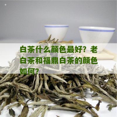 白茶什么颜色最好？老白茶和福鼎白茶的颜色如何？