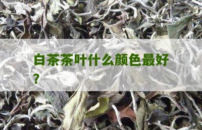 白茶茶叶什么颜色最好？