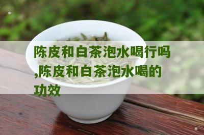 陈皮和白茶泡水喝行吗,陈皮和白茶泡水喝的功效