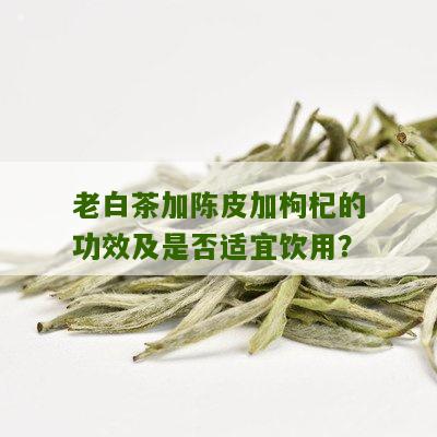 老白茶加陈皮加枸杞的功效及是否适宜饮用？