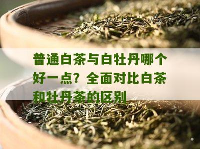 普通白茶与白牡丹哪个好一点？全面对比白茶和牡丹茶的区别