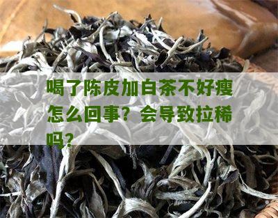 喝了陈皮加白茶不好瘦怎么回事？会导致拉稀吗？