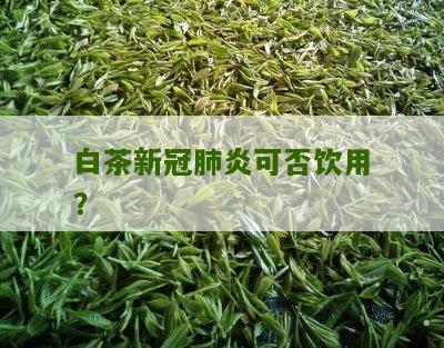 白茶新冠肺炎可否饮用？