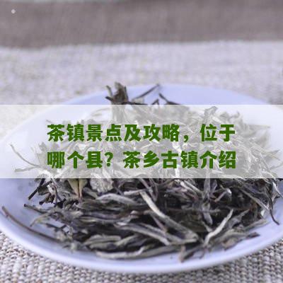 茶镇景点及攻略，位于哪个县？茶乡古镇介绍