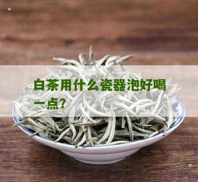 白茶用什么瓷器泡好喝一点？