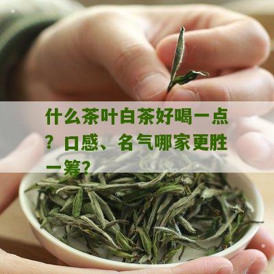 什么茶叶白茶好喝一点？口感、名气哪家更胜一筹？