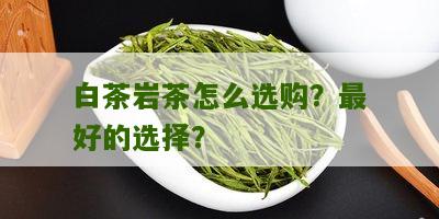 白茶岩茶怎么选购？最好的选择？