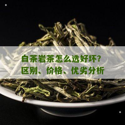 白茶岩茶怎么选好坏？区别、价格、优劣分析