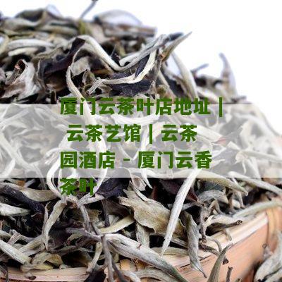 厦门云茶叶店地址 | 云茶艺馆 | 云茶园酒店 - 厦门云香茶叶