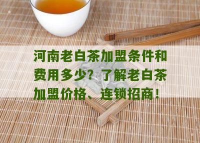 河南老白茶加盟条件和费用多少？了解老白茶加盟价格、连锁招商！