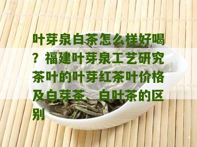 叶芽泉白茶怎么样好喝？福建叶芽泉工艺研究茶叶的叶芽红茶叶价格及白芽茶、白叶茶的区别