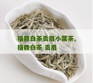 福鼎白茶贡眉小菜茶,福鼎白茶 贡眉