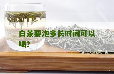 白茶要泡多长时间可以喝？