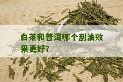 白茶和普洱哪个刮油效果更好？