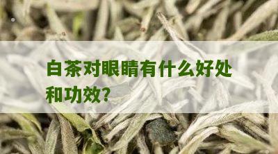 白茶对眼睛有什么好处和功效？