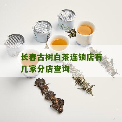 长春古树白茶连锁店有几家分店查询