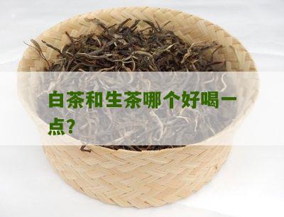 白茶和生茶哪个好喝一点？