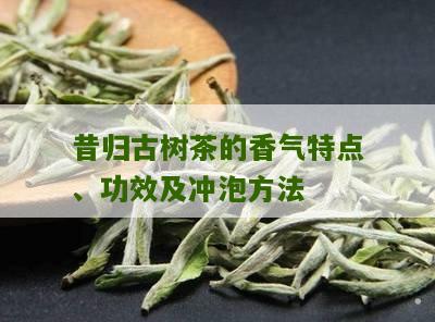 昔归古树茶的香气特点、功效及冲泡方法