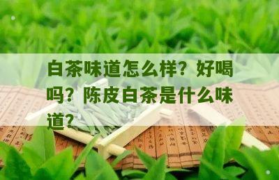 白茶味道怎么样？好喝吗？陈皮白茶是什么味道？