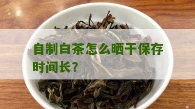 自制白茶怎么晒干保存时间长？