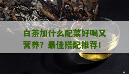 白茶加什么配菜好喝又营养？最佳搭配推荐！