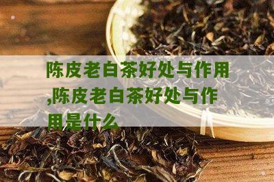 陈皮老白茶好处与作用,陈皮老白茶好处与作用是什么