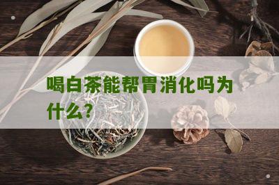 喝白茶能帮胃消化吗为什么？