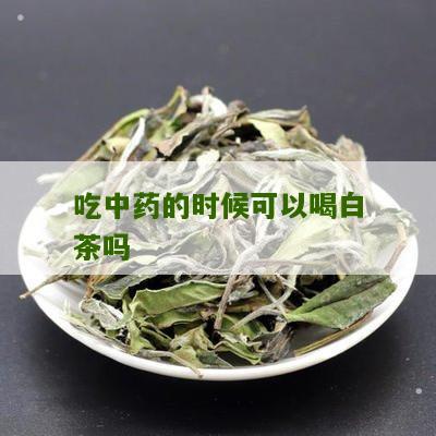 吃中药的时候可以喝白茶吗