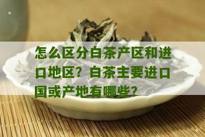 怎么区分白茶产区和进口地区？白茶主要进口国或产地有哪些？