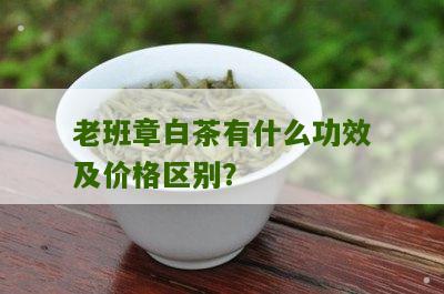 老班章白茶有什么功效及价格区别？