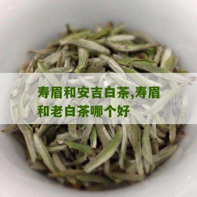 寿眉和安吉白茶,寿眉和老白茶哪个好