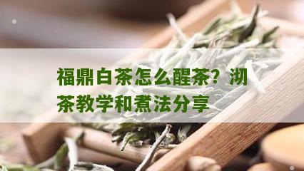 福鼎白茶怎么醒茶？沏茶教学和煮法分享