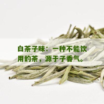 白茶子味：一种不能饮用的茶，源于子香气。