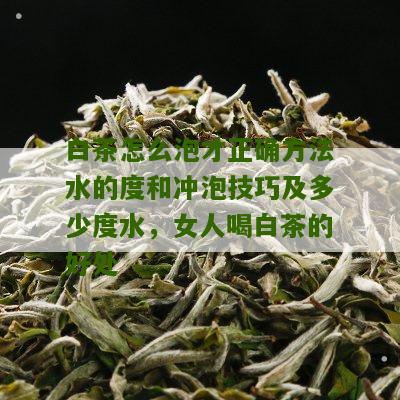 白茶怎么泡才正确方法水的度和冲泡技巧及多少度水，女人喝白茶的好处