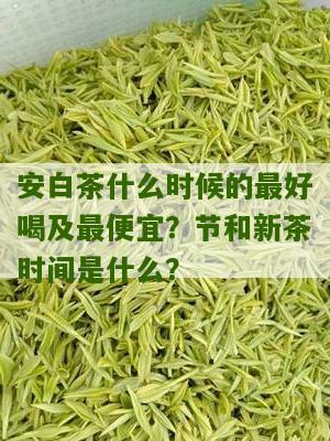 安白茶什么时候的最好喝及最便宜？节和新茶时间是什么？